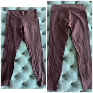 Lululemon Leggings size 12 Womens Rusty Red Brown